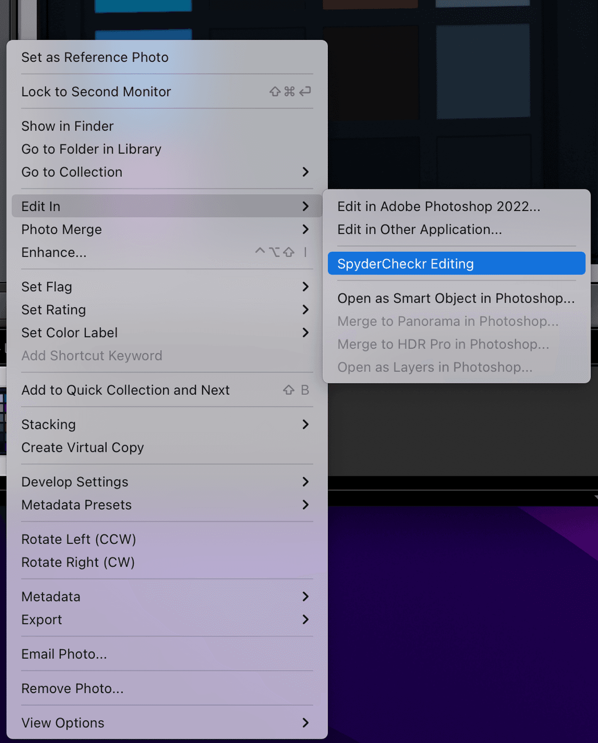 Shortcut to open Checkr in Adobe Lightroom
