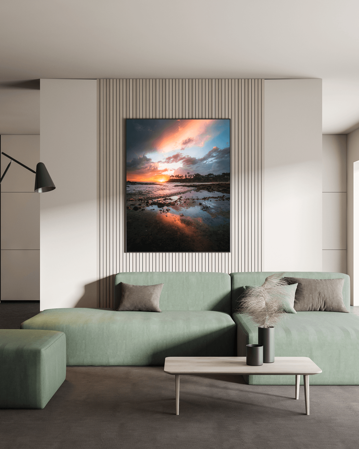 Right banner, Laguna Beach sunset