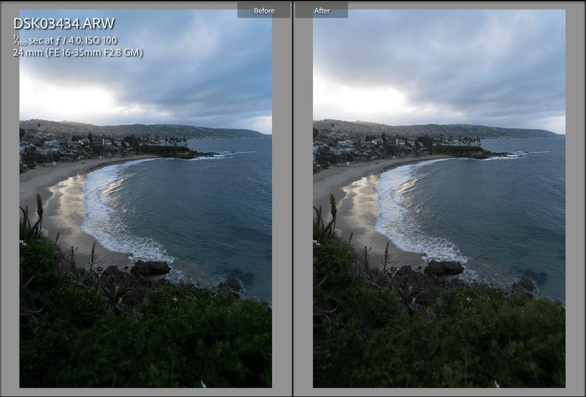 Before and After of Checkr Preset