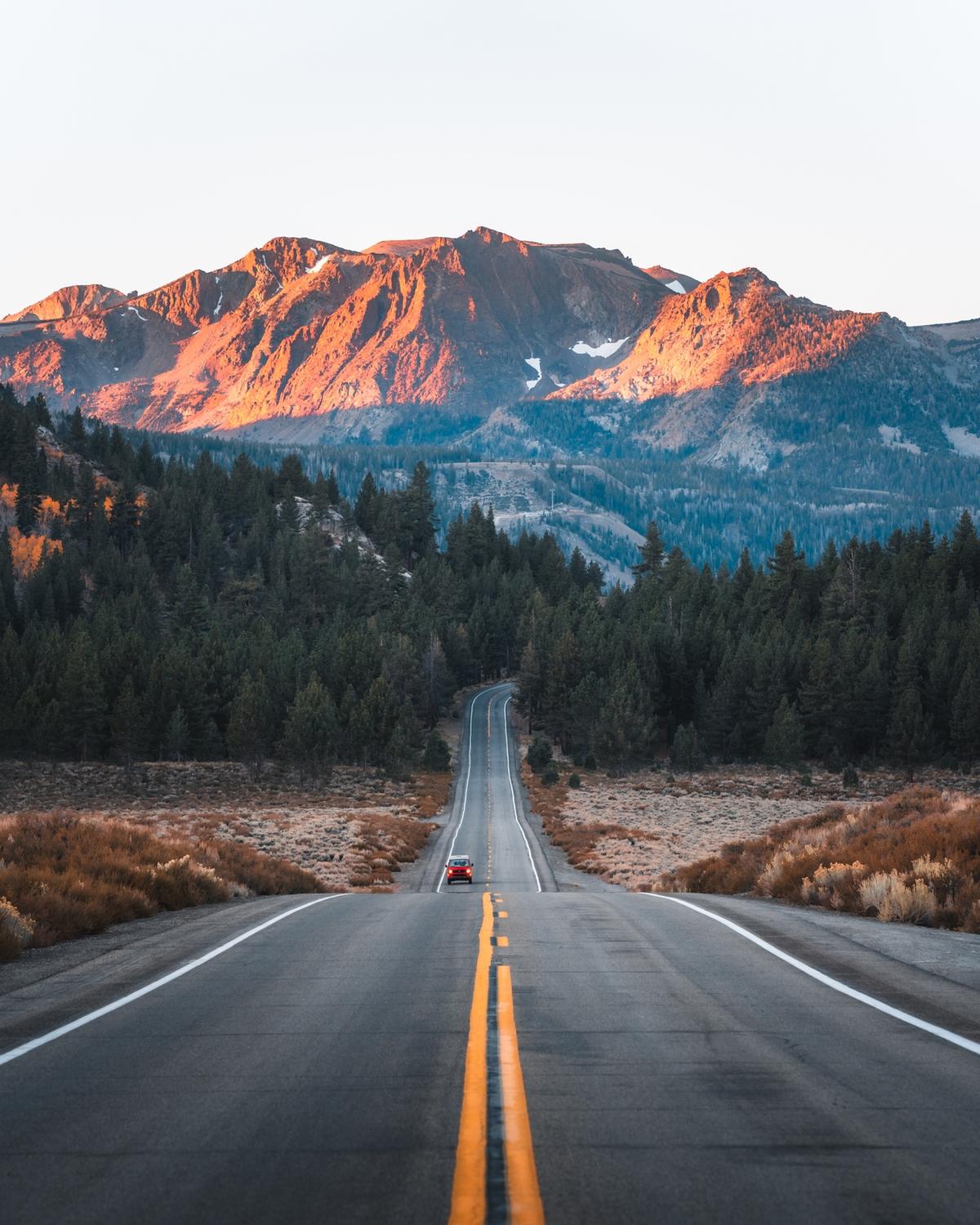 Early morning views of June Lake Loop