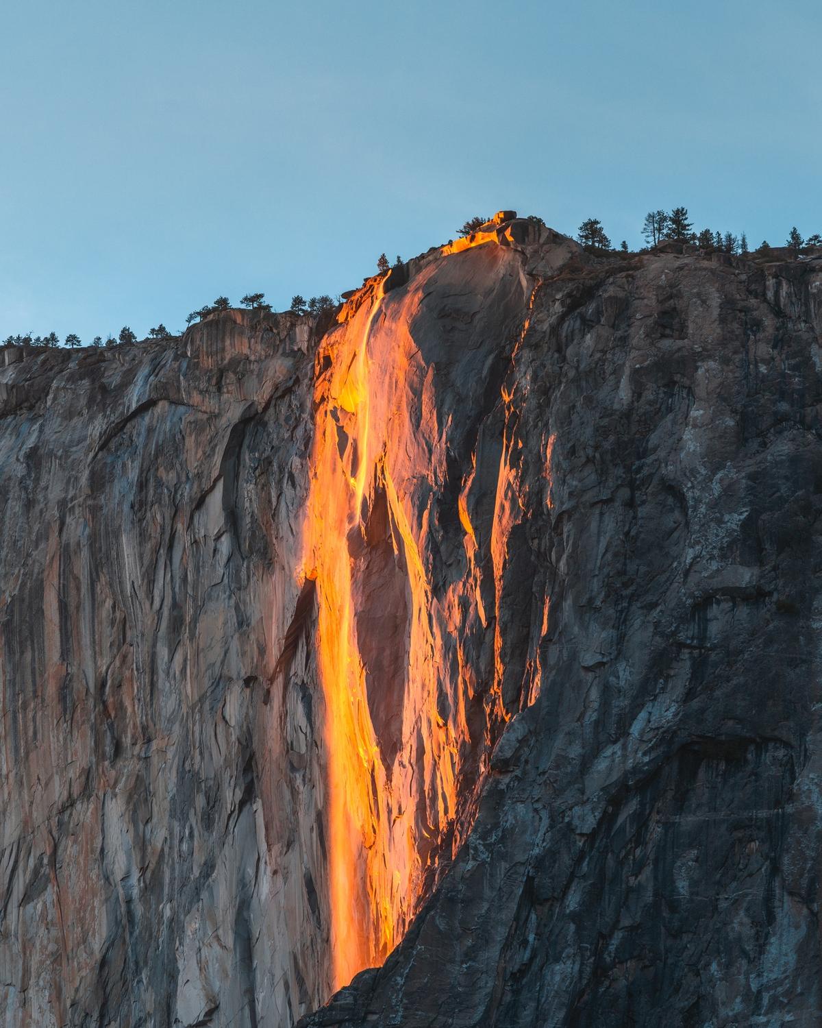 Firefall from El Capitan Meadows