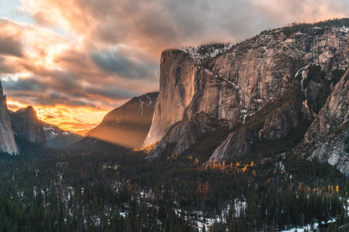 Firefall at golden hour